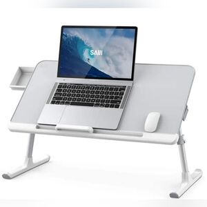 NEW IN BOX  SAIJI Model K7 Adjustable Folding Laptop Tray Table - Grey